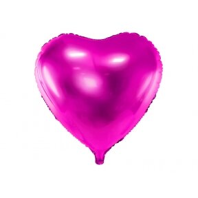 Balionas "Širdis", violetinė , 45cm