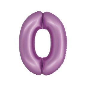 Balionas skaičius 0, 86 cm, violetinis