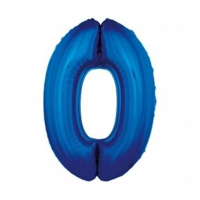 Balionas skaičius 0, 92 cm, tamsiai mėlynas