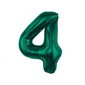 Balionas skaičius 4, sodriai žalios spalvos, 85 cm, 1 vnt.