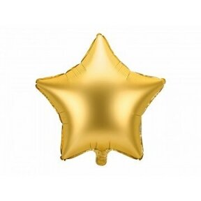 Balionas "Žvaigždė", matinio aukso spalva, 45cm
