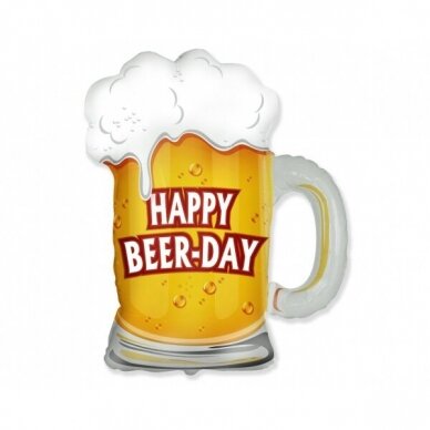 Balionas Happy beer-day, forminis, 65 cm x 68 cm