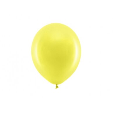 Balionas, pastelinė geltona spalva, 30cm