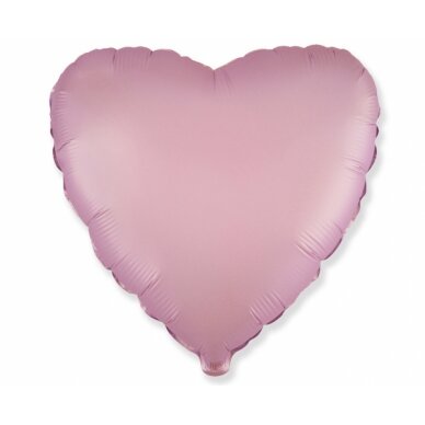 Balionas širdis, 45сm, pastelinės rožinės spalvos