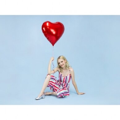 Balionas širdis, Valentinas, 61 cm, raudona spalva 2