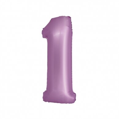 Balionas skaičius 1, 86 cm, violetinis