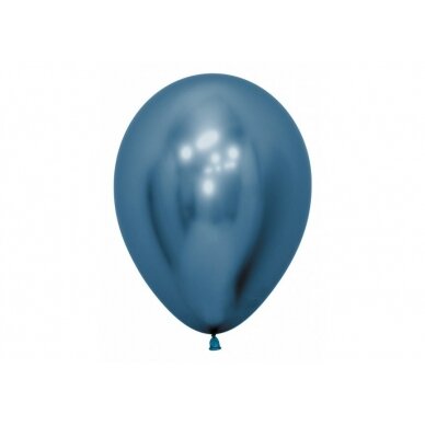 Balionas su atspindžio efektu, mėlynas, 30 cm