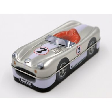 Dovanų dėžutė "Roadster mini", sidabrinės spalvos