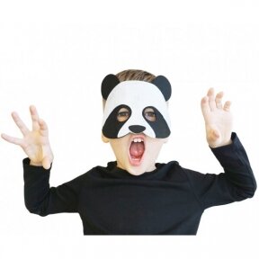 Kaukė Panda, pagaminta iš veltinio
