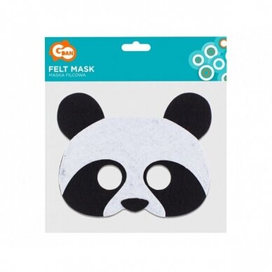 Kaukė Panda, pagaminta iš veltinio 3
