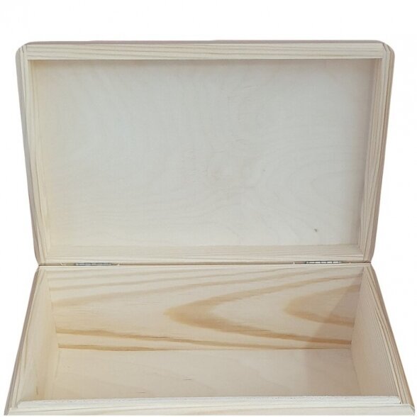 Krikšto dėžė iš medienos "Vaikystės skrynelė", 35cm x 24cm 1